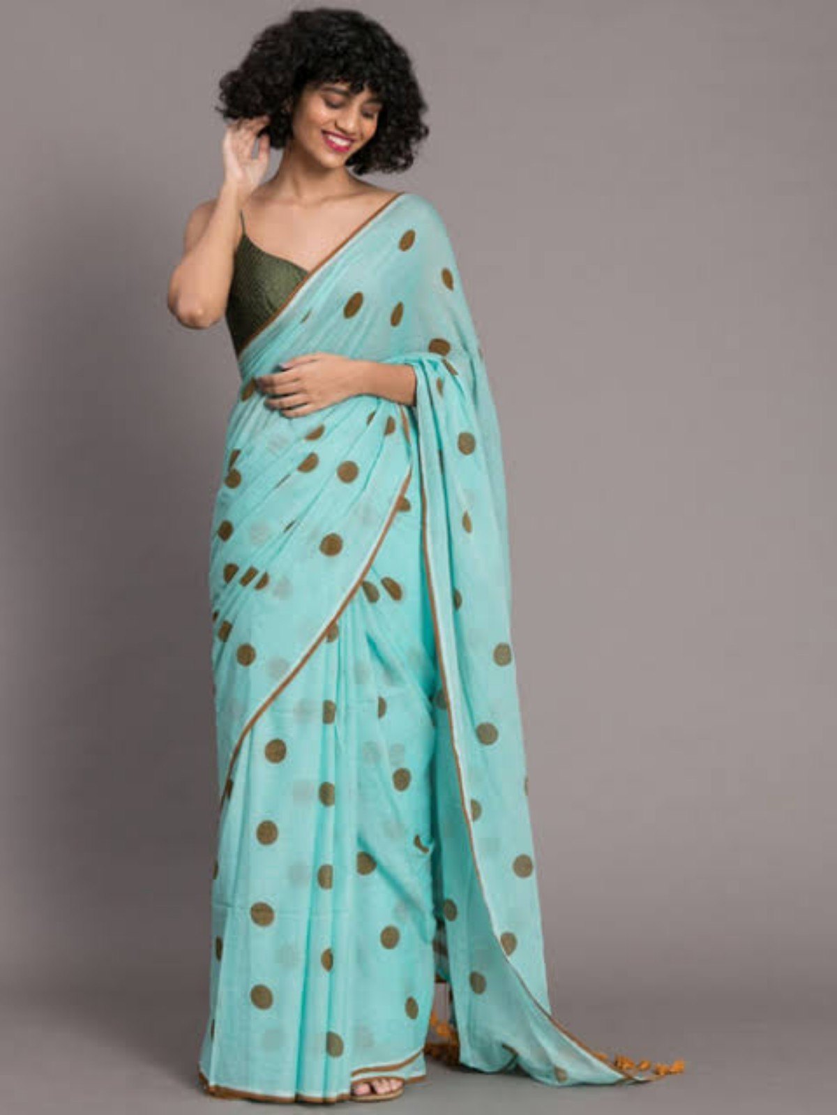 Mulmul Cotton Hand Painted Sarees